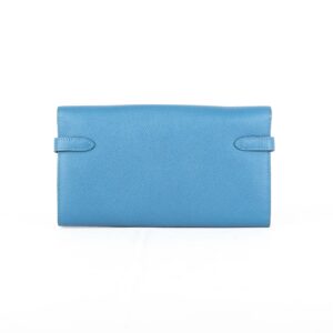 Hermes Kelly Wallet Blue | Luna Bags