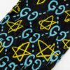 Gucci 140x140 cm  Ghost With GG print Star Modal/Silk Scarf Black /Blue Multicolour | Luna Bags - Image 4