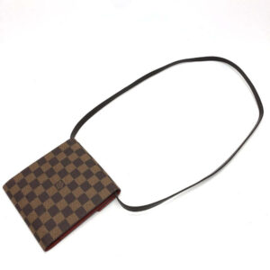 LOUIS VUITTON Shoulder Bag N62935  Damier canvas Brown Damier CD case DVD | Luna Bags