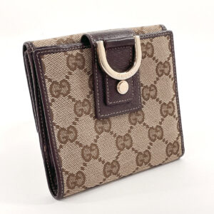 GUCCI Bifold Wallet 141411 GG canvas Brown Women Used | Luna Bags