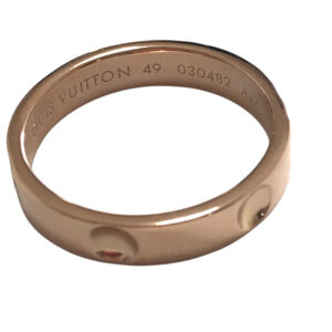 LOUIS VUITTON Ring Au750 Pink gold Alliance Amplant 49 | Luna Bags