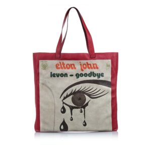 Gucci Red Calf Leather Maxi Elton John Tote Bag Italy | Luna Bags