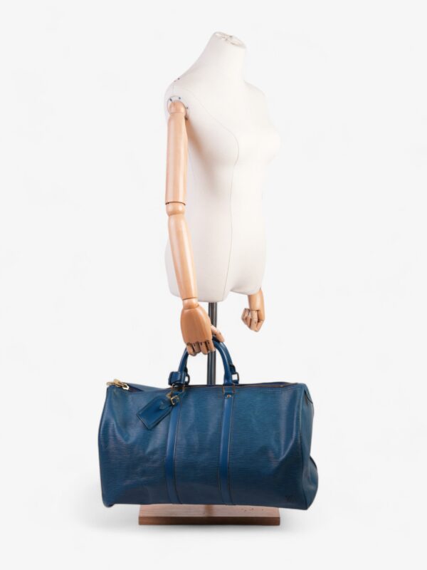 Louis Vuitton Keepall Blue Epi Leather 50 | Luna Bags