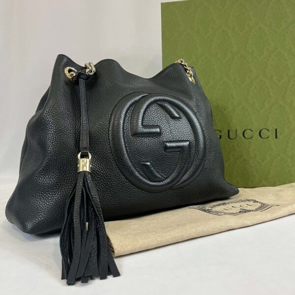 Gucci - Sac Soho cuir grainé | Luna Bags
