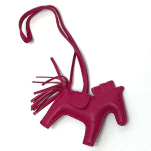HERMES Bag charm bag bag accessories accessories Horse horse Rodeo PM lambskin purple Women Used | Luna Bags