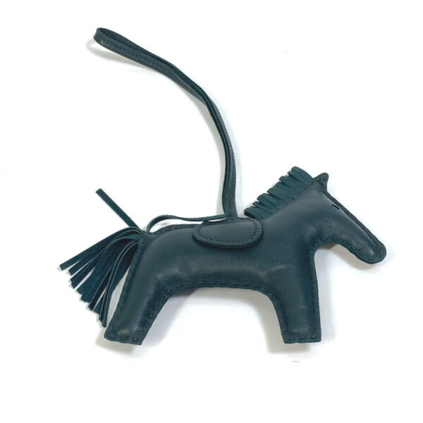 HERMES Bag charm Anyo Miro green horse horse cheval Rodeo MM So Green One Color | Luna Bags