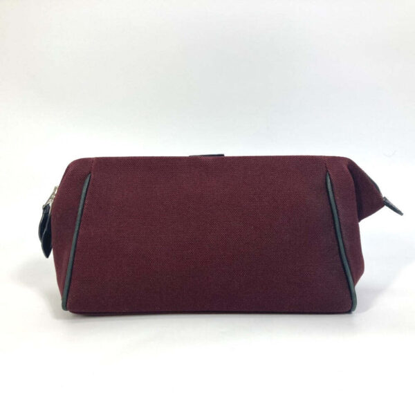 HERMES Clutch bag canvas Bordeaux Women Used | Luna Bags