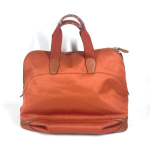 HERMES Boston Duffel bag Towal chevron Orange Sports 2WAY Bag Shoulder Bag Sac de Golf 47 | Luna Bags