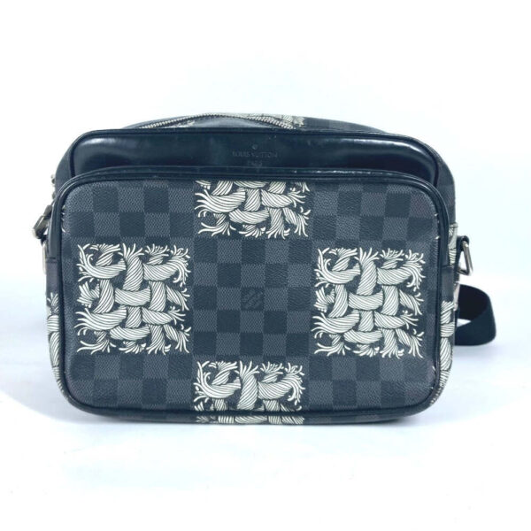 LOUIS VUITTON Shoulder Bag N41572 Damier Grafitto Canvas black Damier Graphite Christopher Nemeth NilPM | Luna Bags