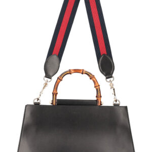 GUCCI Bamboo Nymphaea Two Way Bag Black | Luna Bags
