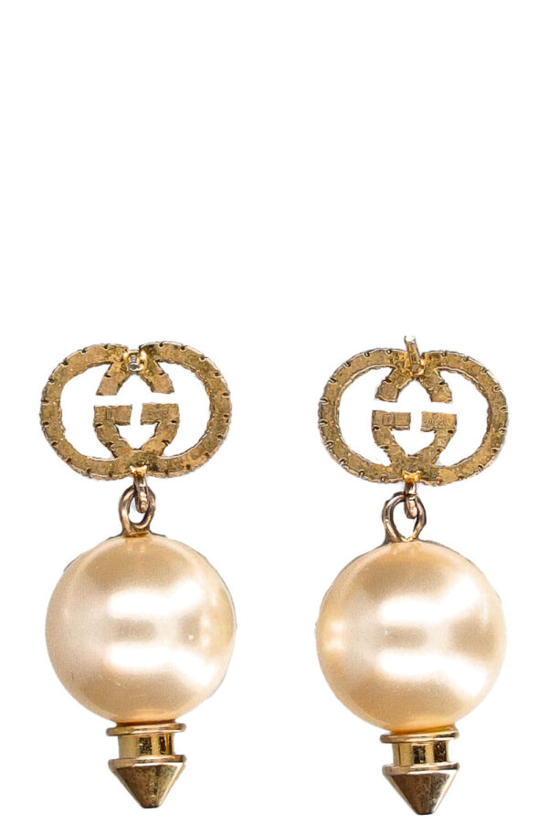 GUCCI Earrings GG Faux Pearl | Luna Bags