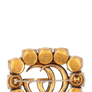 GUCCI Double G Brooch Crystals | Luna Bags