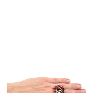GUCCI Double G Ring Crystals | Luna Bags
