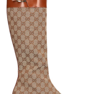 GUCCI Knee High Boots GG Canvas | Luna Bags