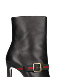 Gucci Buckle Ankle Boots Black | Luna Bags
