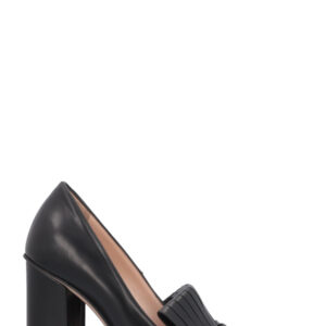 GUCCI Marmont Fringe Heels Leather Black | Luna Bags
