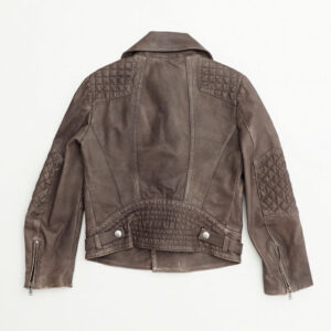 GUCCI Jacket Leather/Adhesive interlining: 100% polyester/Lining: 100% cupra Brown 5 | Luna Bags