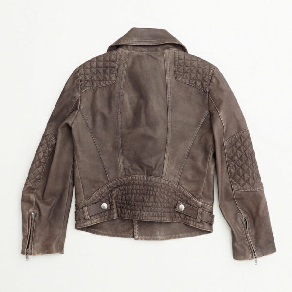 GUCCI Jacket Leather/Adhesive interlining: 100% polyester/Lining: 100% cupra Brown 5 | Luna Bags