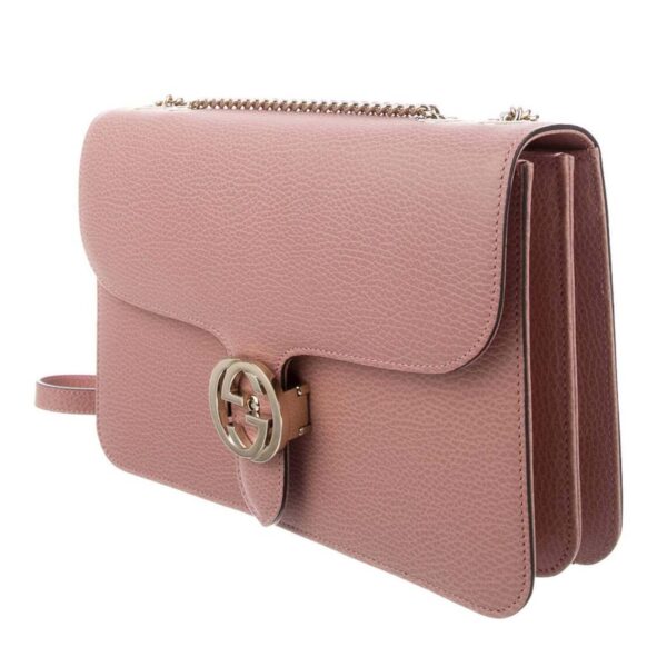 Gucci Medium Interlocking GG Crossbody Bag in Soft Pink | Luna Bags