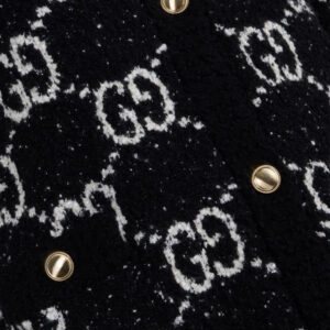GUCCI Big GG Knit Cardigan Black | Luna Bags