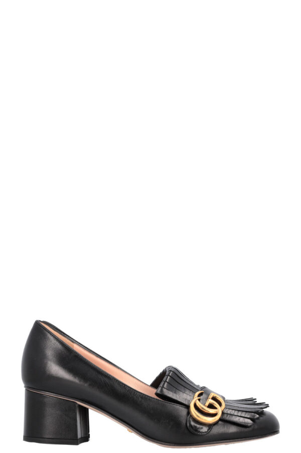 GUCCI Marmont Heels Black | Luna Bags