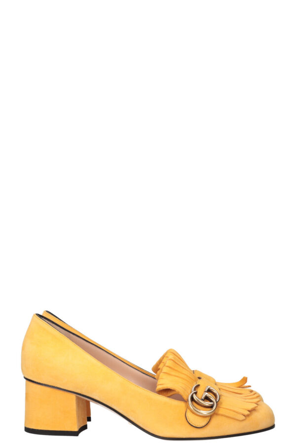GUCCI Marmont Pumps Yellow Suede | Luna Bags
