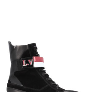 LOUIS VUITTON Laureate Desert Boots Leather Black | Luna Bags