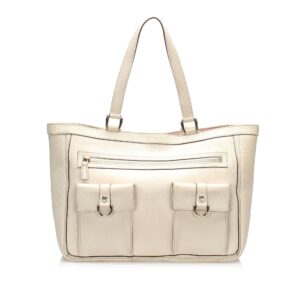 Gucci Abbey D-Ring Leather Tote Bag (SHG-12098) | Luna Bags