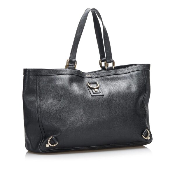 Gucci Abbey D-Ring Leather Tote (SHG-qhPuxB) | Luna Bags