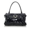 Gucci Abbey D-Ring Patent Leather Shoulder Bag (SHG-30321) | Luna Bags - Image 9