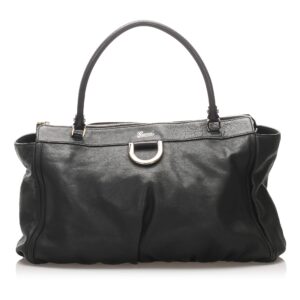 Gucci Abbey D-ring Leather Tote Bag (SHG-10724) | Luna Bags
