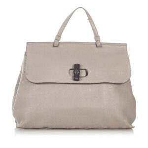 Gucci Bamboo Daily Leather Satchel | Luna Bags