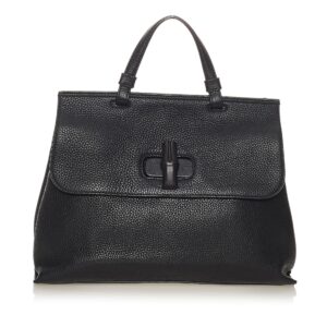 Gucci Bamboo Daily Leather Satchel | Luna Bags