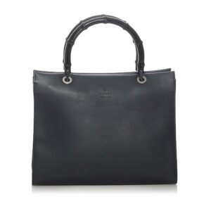 Gucci Bamboo Leather Satchel | Luna Bags