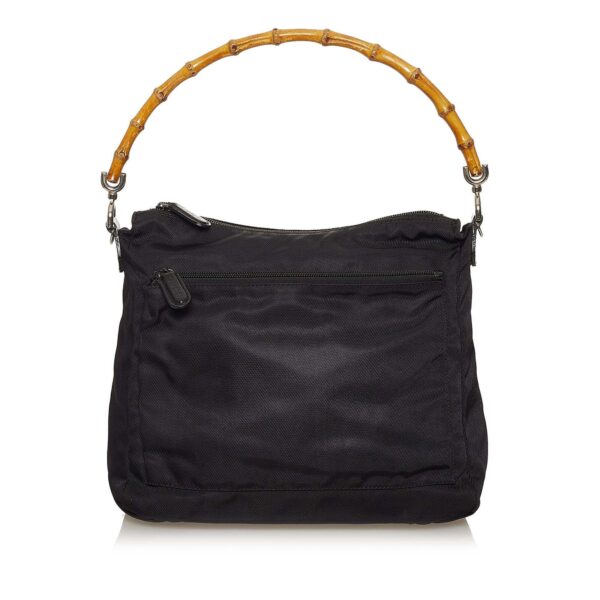 Gucci Bamboo Nylon Handbag | Luna Bags