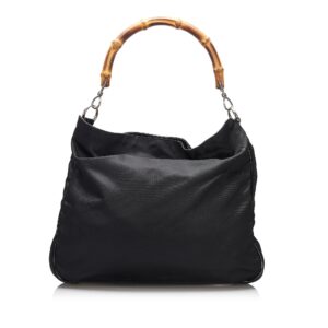 Gucci Bamboo Nylon Satchel (SHG-3w9q8z) | Luna Bags