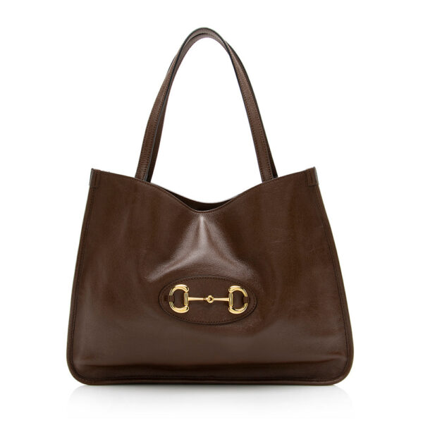 Gucci Calfskin 1955 Horsebit Tote | Luna Bags