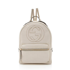 Gucci Leather Soho Chain Backpack | Luna Bags