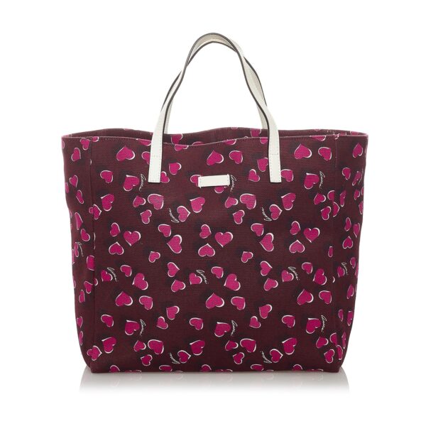 Gucci Canvas Heartbeat Tote Bag | Luna Bags