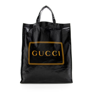 Gucci Coated Canvas Logo Tote | Luna Bags