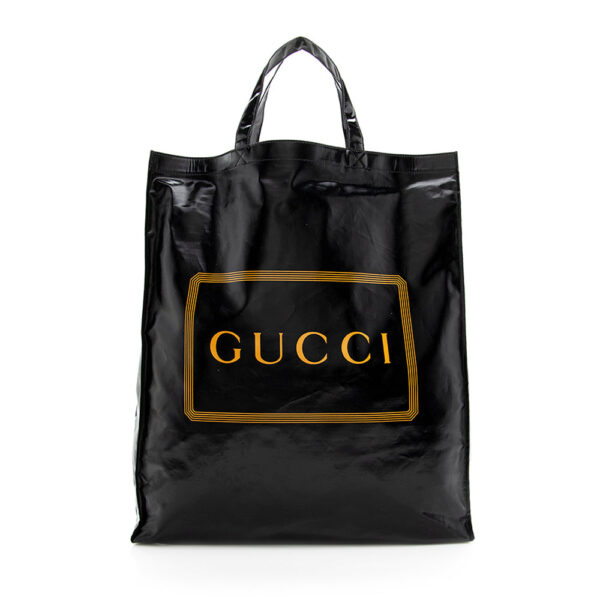 Gucci Coated Canvas Logo Tote | Luna Bags