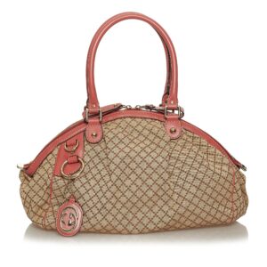 Gucci Diamante Sukey Canvas Handbag | Luna Bags