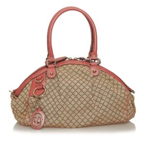 Gucci Diamante Sukey Canvas Handbag | Luna Bags