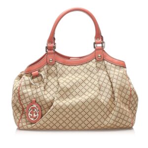 Gucci Diamante Sukey Canvas Tote Bag (SHG-11104) | Luna Bags