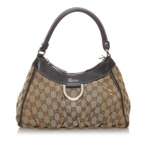 Gucci GG Canvas Abbey D-Ring Shoulder Bag | Luna Bags