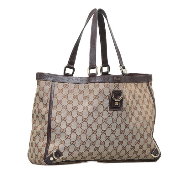 Gucci GG Canvas Abbey D-Ring Tote (SHG-fPmTQK) | Luna Bags
