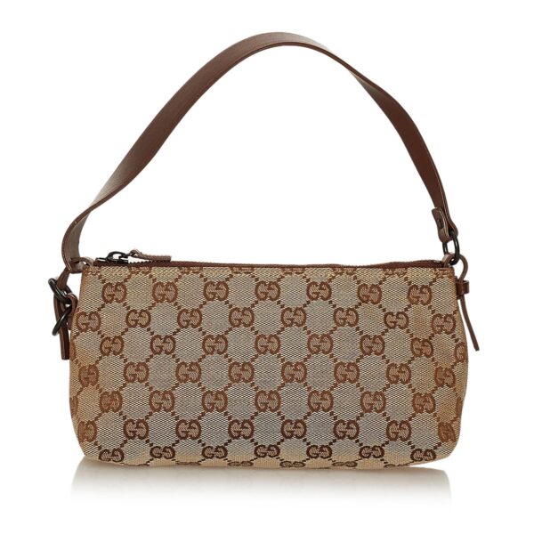 Gucci GG Canvas Baguette | Luna Bags