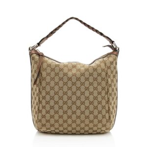 Gucci GG Canvas Bamboo Bar Medium Tote (SHF-12711) | Luna Bags
