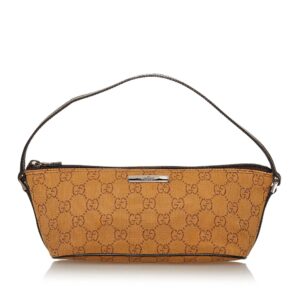 Gucci GG Canvas Boat Baguette | Luna Bags