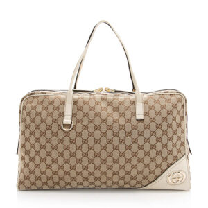 Gucci GG Canvas Britt Satchel | Luna Bags